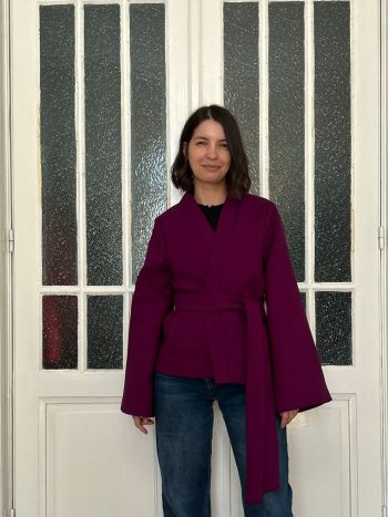 Kimono 50%kid mohair, 50%lana virgina