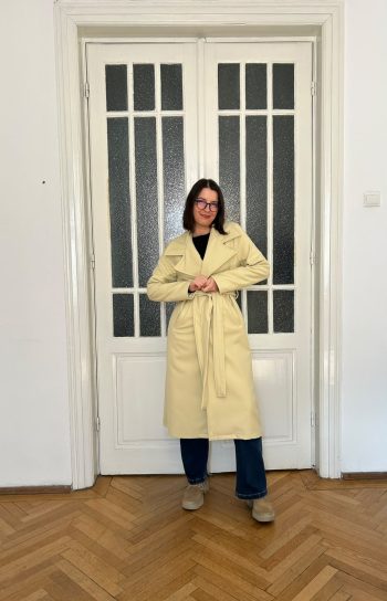 Palton Luna- 100% lana virgina -water repellent
